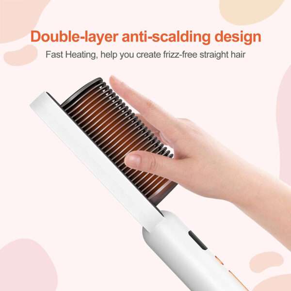 New Ceramic Heated Hair Brush - Image 4