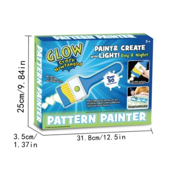 LED Glowing Educational Painting Brush With Pattern Set - Image 7
