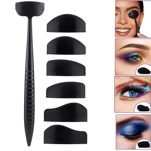 6 in 1 Silicone Eyeshadow Crease Line Stencil - Image 2