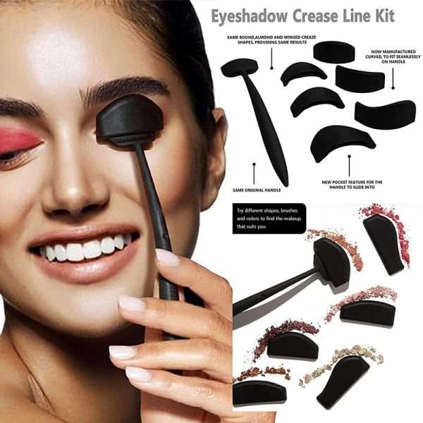 6 in 1 Silicone Eyeshadow Crease Line Stencil - Image 5