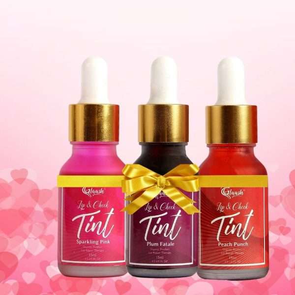 Pack of 03 Lip & Cheek Tint Water Based 15ml