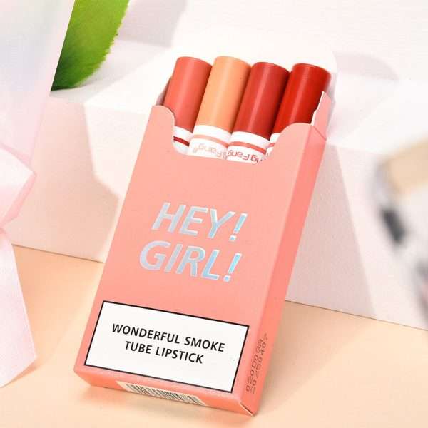 Hey Girl Smoke Tube Waterproof Matte Lipstick 4Pcs | FREE DELIVERY - Image 5