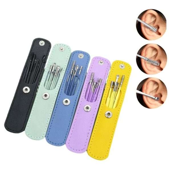 Stainless Steel 6 Pieces Ear Wax Removal Kit