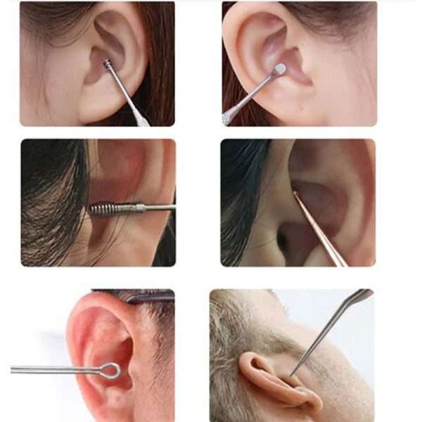 Stainless Steel 6 Pieces Ear Wax Removal Kit - Image 8