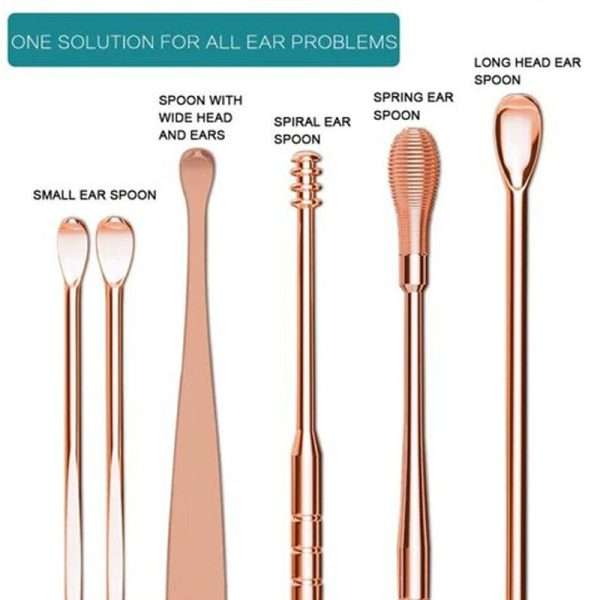 Stainless Steel 6 Pieces Ear Wax Removal Kit - Image 7