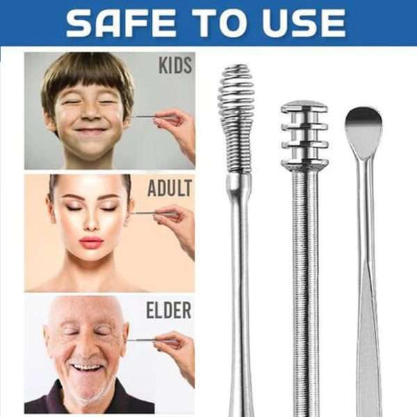 Stainless Steel 6 Pieces Ear Wax Removal Kit - Image 4