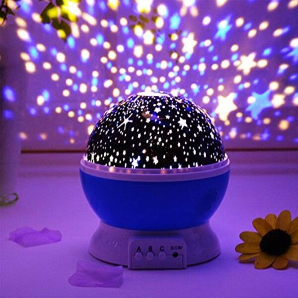 Star Moon Light Rotating Night Projector Lamp