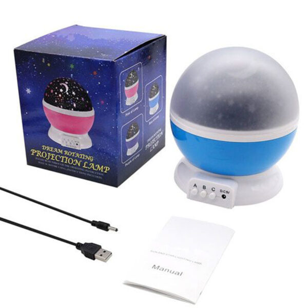 Star Moon Light Rotating Night Projector Lamp - Image 6