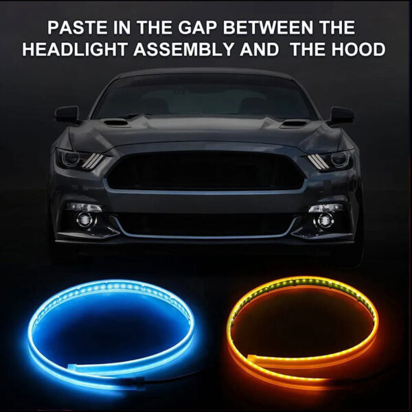 DRL Daytime Running LED Light Strips With Indicator Signal - FOR ALL CARS - Image 5