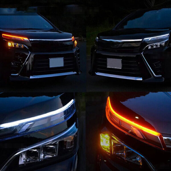 DRL Daytime Running LED Light Strips With Indicator Signal - FOR ALL CARS - Image 3