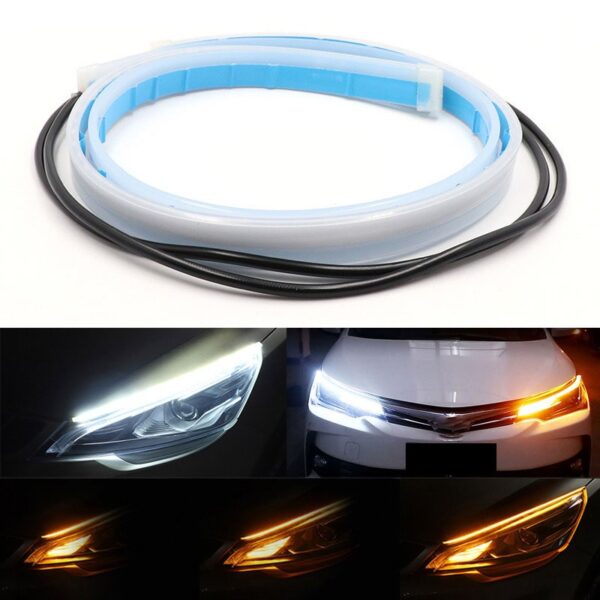 DRL Daytime Running LED Light Strips With Indicator Signal - FOR ALL CARS - Image 2