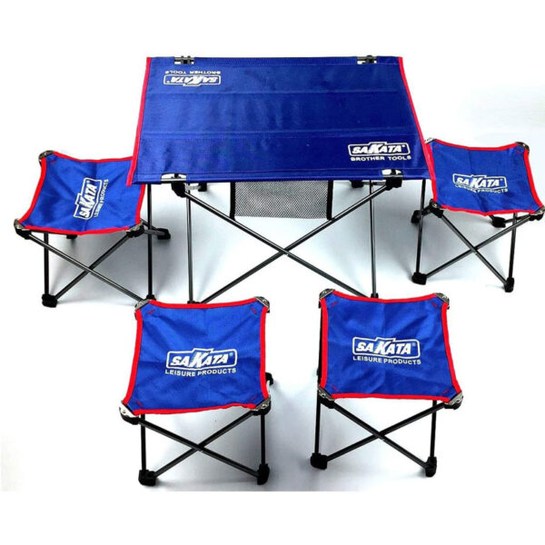Supreme Quality SAKATA Portable Folding Camping Table Stool Sets
