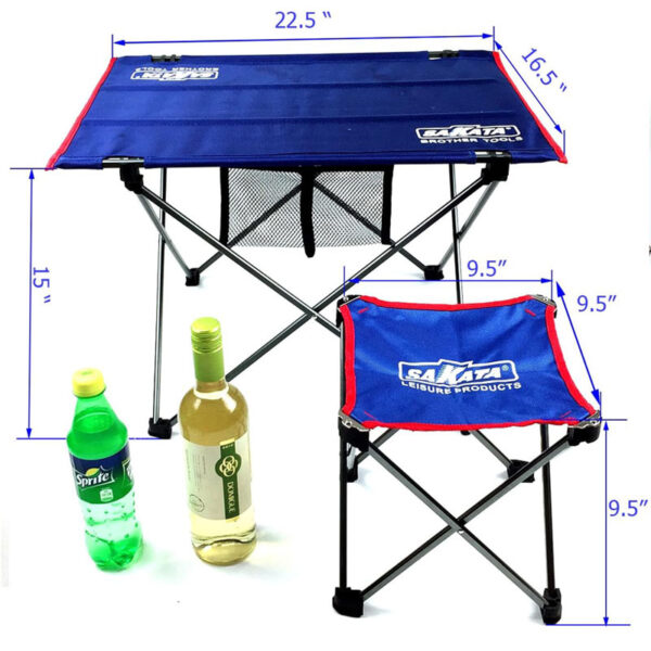 Supreme Quality SAKATA Portable Folding Camping Table Stool Sets - Image 6