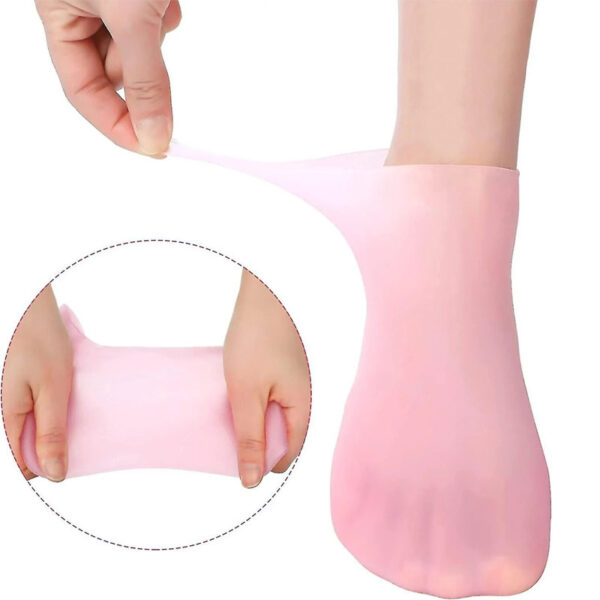 Silicone Moisturizing Gel Socks for Smooth Feet - Image 4