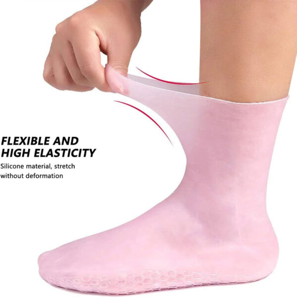 Silicone Moisturizing Gel Socks for Smooth Feet - Image 3