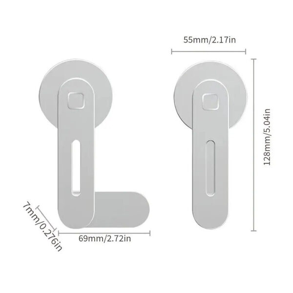 Laptop Side Mount Magnetic Mobile Holder For All Phones - Image 8