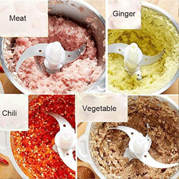 Stainless Steel Premium Quality Silver Crest Meat And Vegetable Chopper Grinder - Image 4