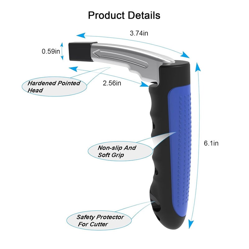 Car Door Handle Grip 2 in 1 Multifunction - Door Handle Grip For Elders & Window Breaker - Image 6