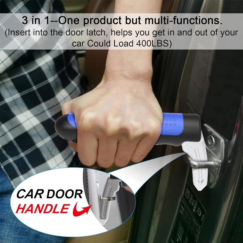 Car Door Handle Grip 2 in 1 Multifunction - Door Handle Grip For Elders & Window Breaker - Image 2