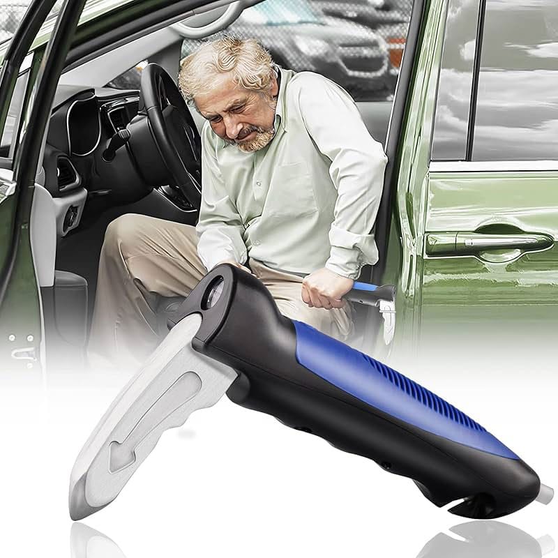 Car Door Handle Grip 2 in 1 Multifunction - Door Handle Grip For Elders & Window Breaker