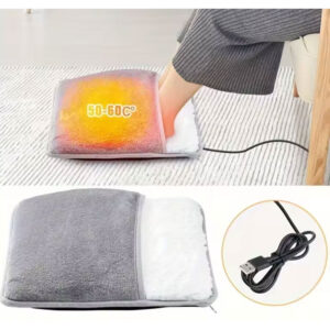 Electric Foot Warmer – Soft Plush Heating Pad for Cold Feet, Fast Heat, Double-Sided