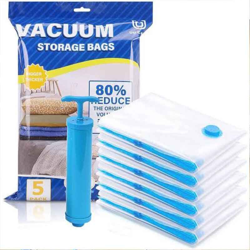 6 in 1 Space Saver Vacuum Storage Bags – 80% More Storage Instantly
